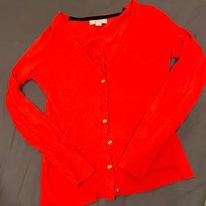 Banana republic red cardigan XS